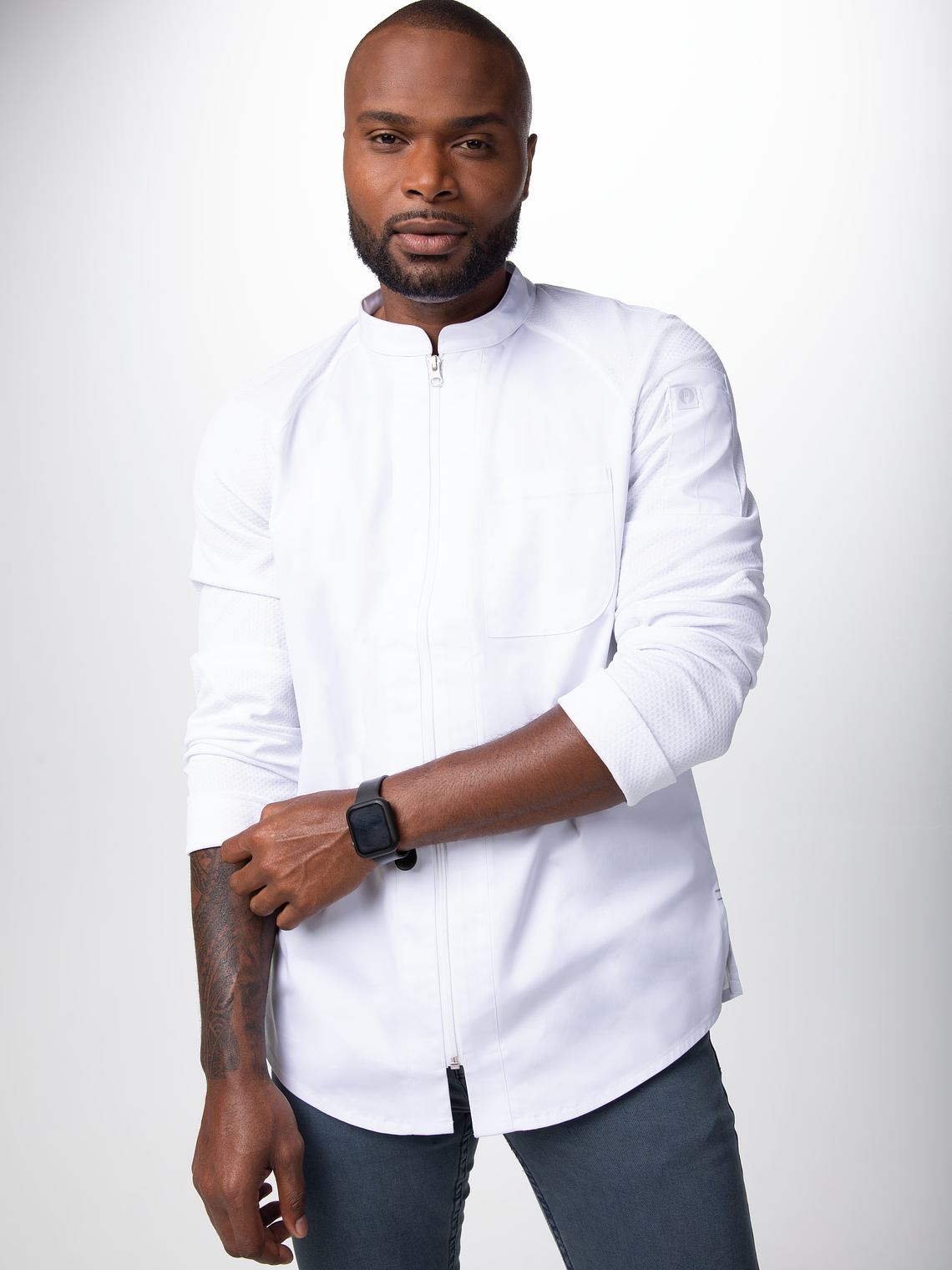 Chaqueta Chef Works Unisex Nepal Blanca 1