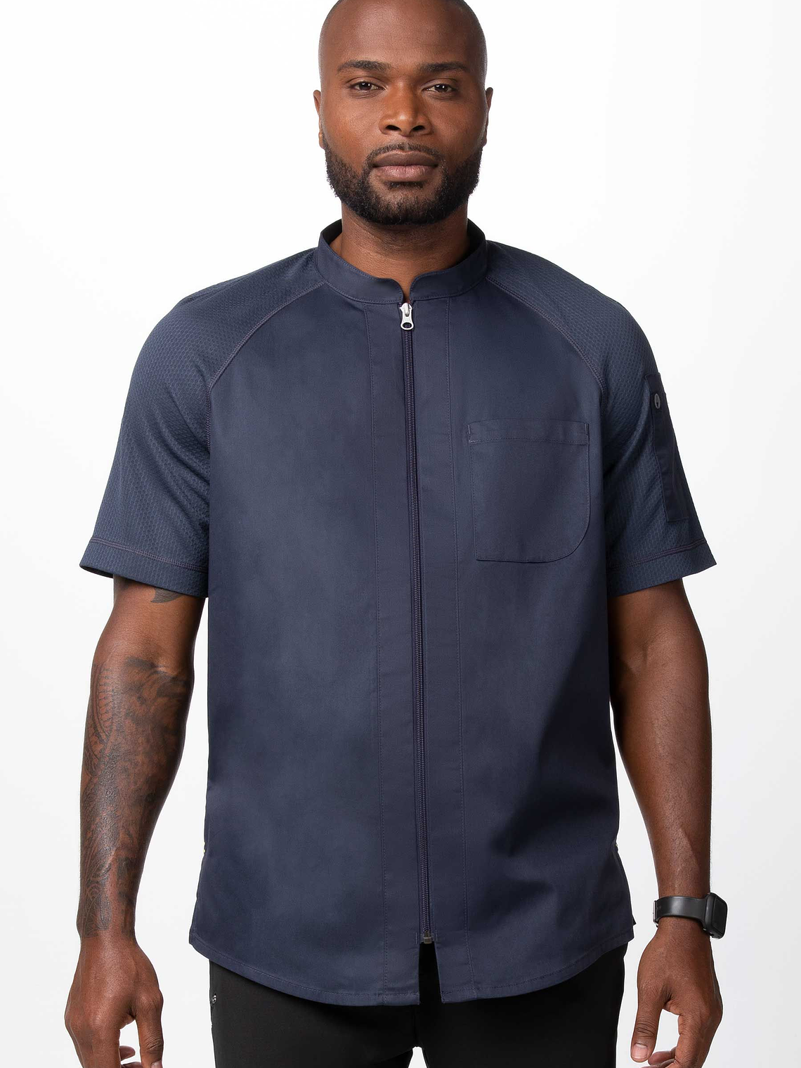 Chaqueta Chef Works Unisex Arcadia Gris 1