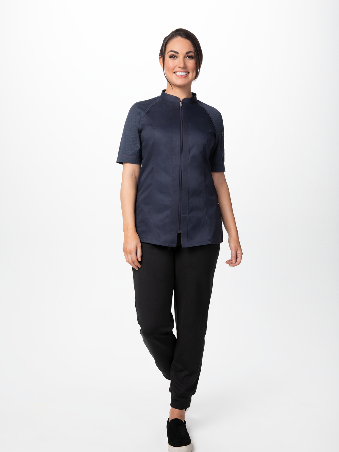 Chaqueta de Chef Mujer Chef Works Arcadia Gris 2