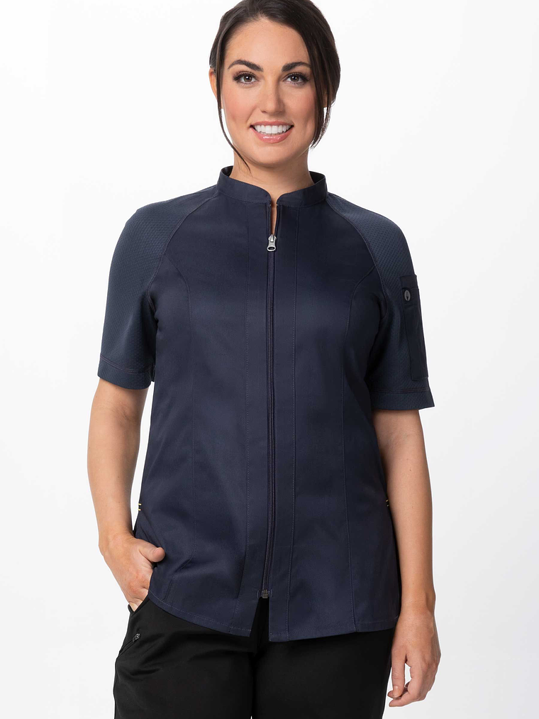 Chaqueta de Chef Mujer Chef Works Arcadia Gris 1