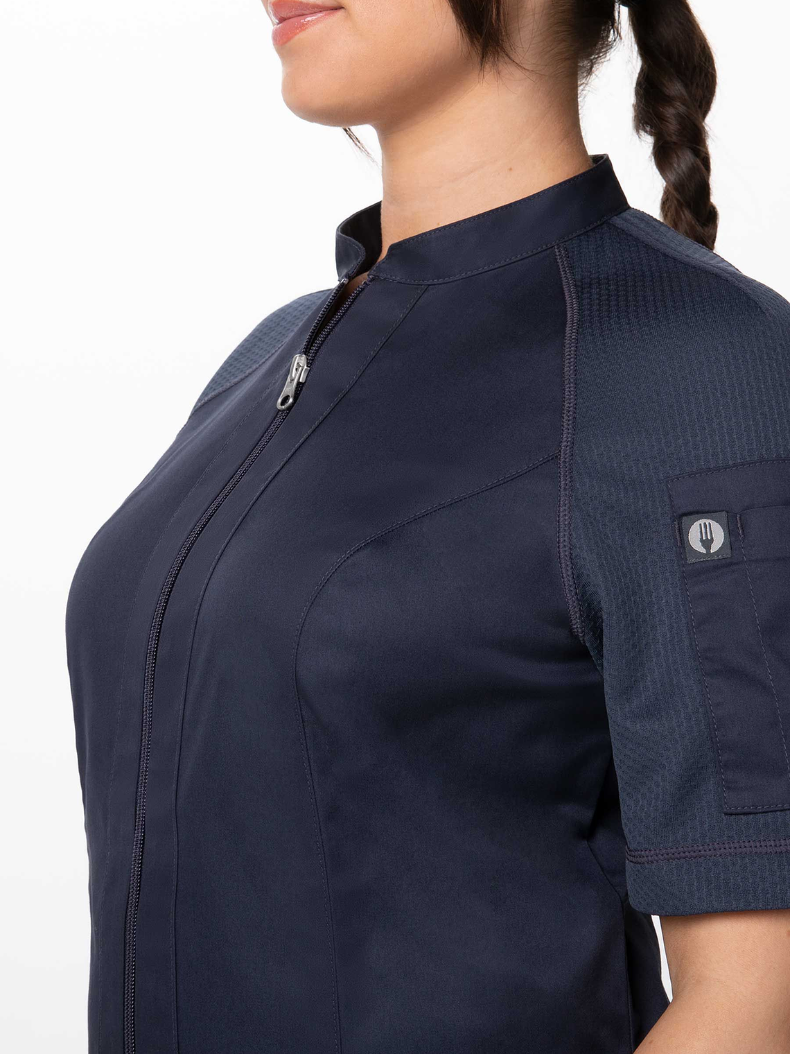 Chaqueta de Chef Mujer Chef Works Arcadia Gris 5