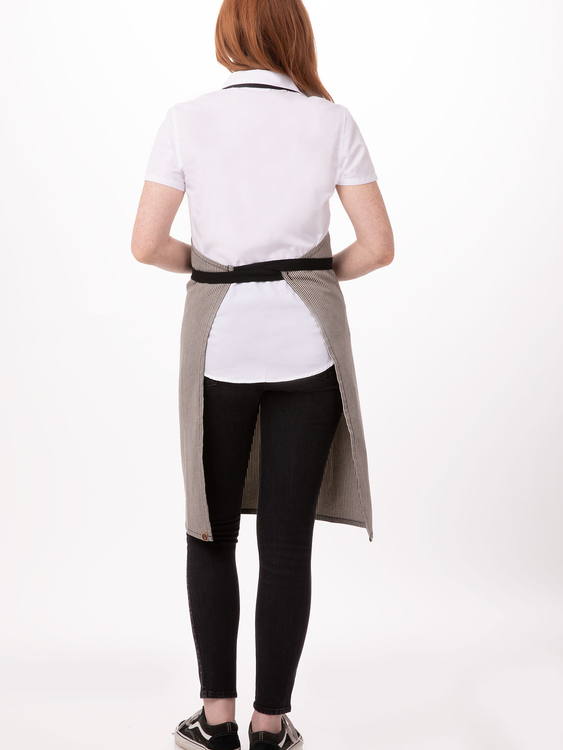 Pechera Chef Works Portland Negra/Blanco 2