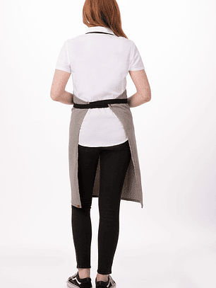 Pechera Chef Works Portland Negra/Blanco