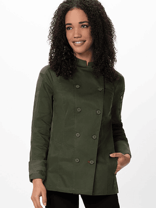 Chaqueta Chef Works Mujer Mojave Oliva