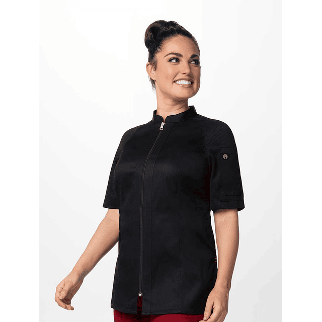 Chaqueta Chef Works Mujer Arcadia Negra