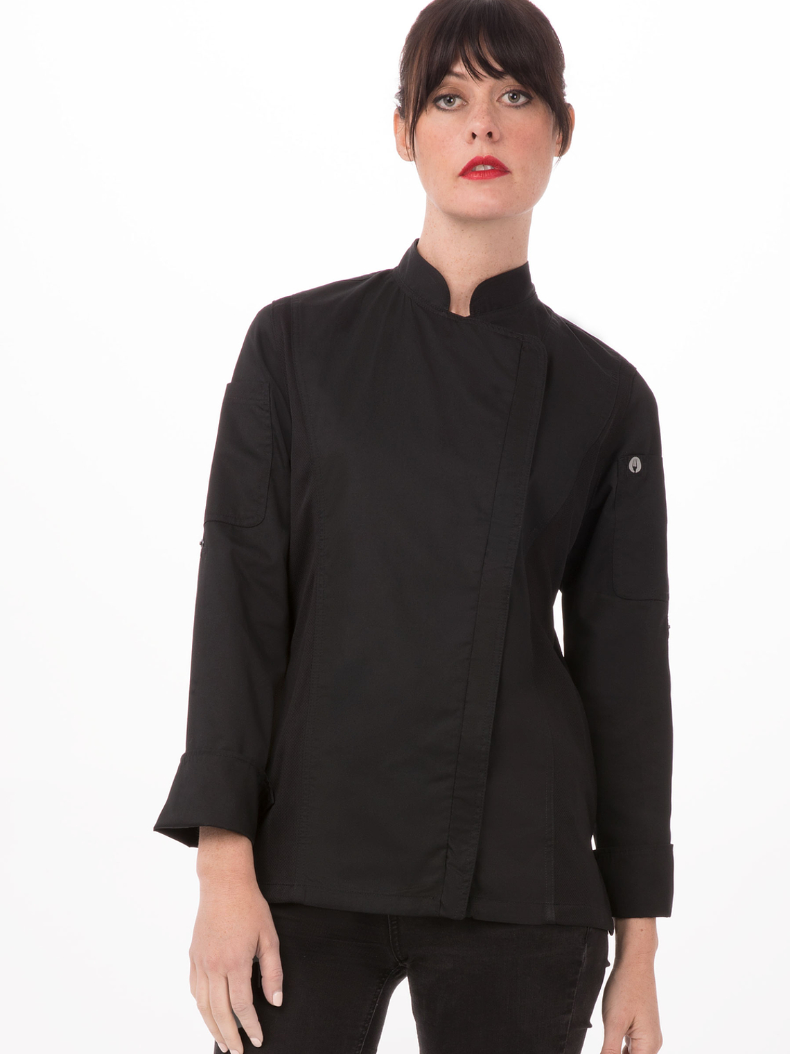 Chaqueta de Chef Mujer Chef Works Hartford Negra 1