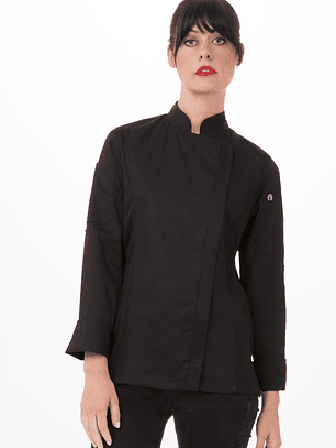 Chaqueta Chef Works Mujer Hartford Negra