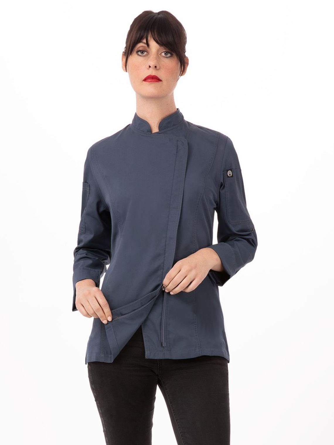 Chaqueta Chef Works Urban Mujer Hartford Azul 3