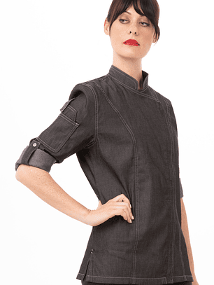 Chaqueta Chef Works Urban Mujer Gramercy Negra