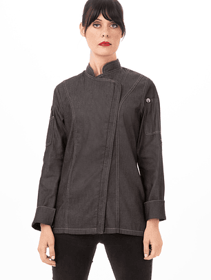 Chaqueta Chef Works Urban Mujer Gramercy Negra