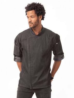 Chaqueta Chef Works Unisex Urban Gramercy Jeans Negra