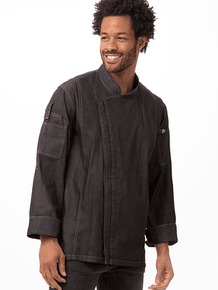 Chaqueta Chef Works Unisex Urban Gramercy Jeans Negra