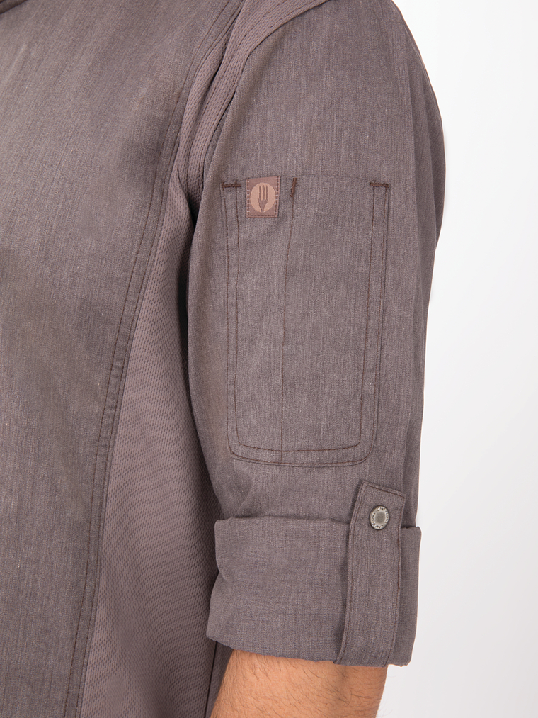 Chaqueta Chef Works Urban Unisex Hartford Grafito 3