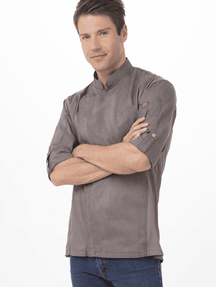 Chaqueta Chef Works Urban Unisex Hartford Grafito