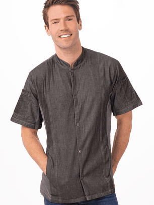 Chaqueta Chef Works Unisex Jeans Tribeca Negra