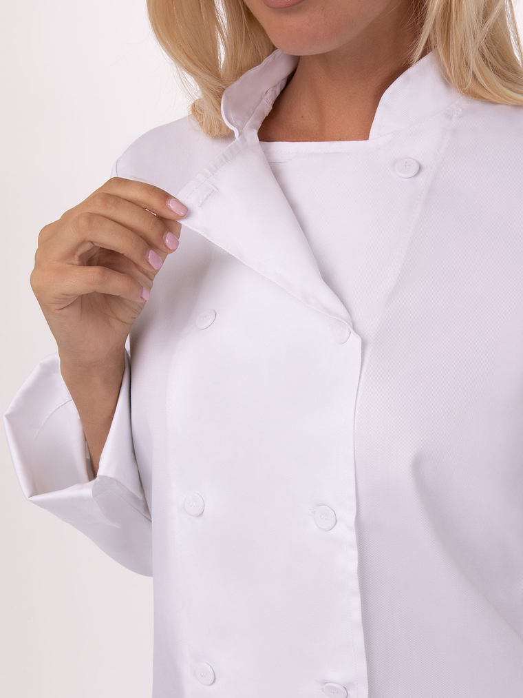 Chaqueta Chef Works Mujer Marbella Blanca  2
