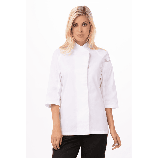 Chaqueta Chef Works Mujer Verona Blanca