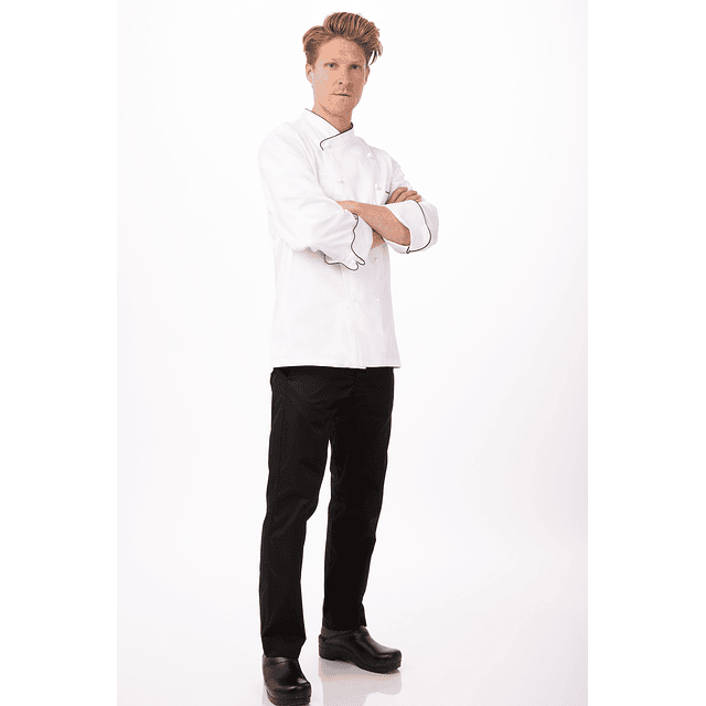 Chaqueta Chef Works Unisex Montecarlo Blanca 