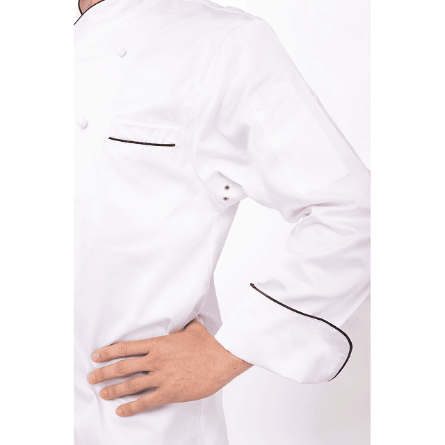 Chaqueta Chef Works Unisex Montecarlo Blanca 