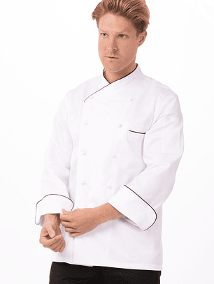 Chaqueta Chef Works Unisex Montecarlo Blanca 