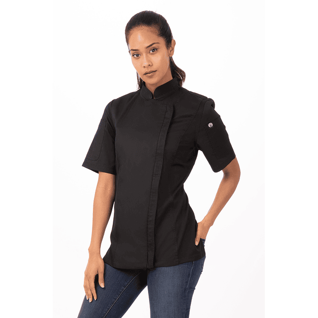 Chaqueta Chef Works Mujer Springfield Negra