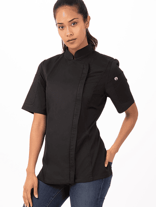Chaqueta Chef Works Mujer Springfield Negra