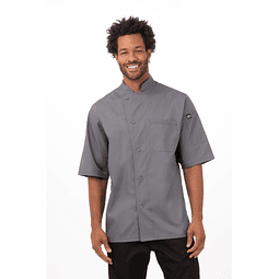 Chaqueta Chef Works Unisex Valais Gris C/Negro