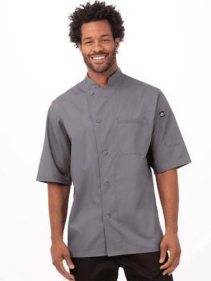 Chaqueta Chef Works Unisex Valais Gris C/Negro