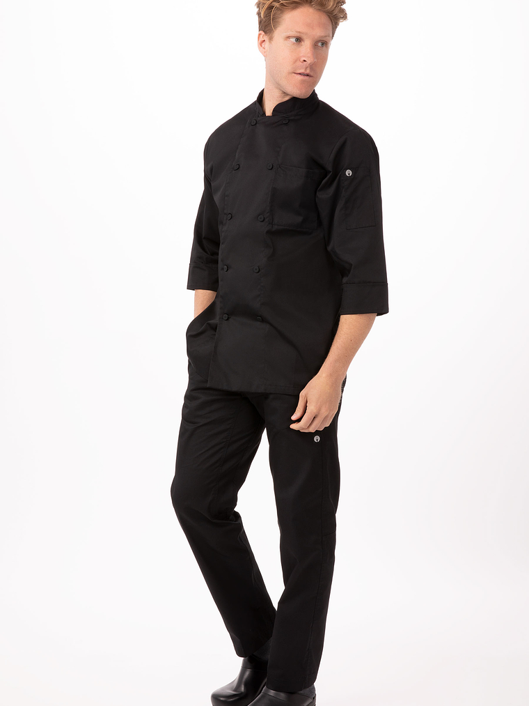 Chaqueta Chef Works Unisex Morocco Negra  4