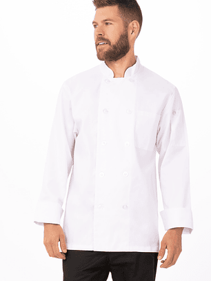 Chaqueta Chef Works Unisex Le Mans Blanca
