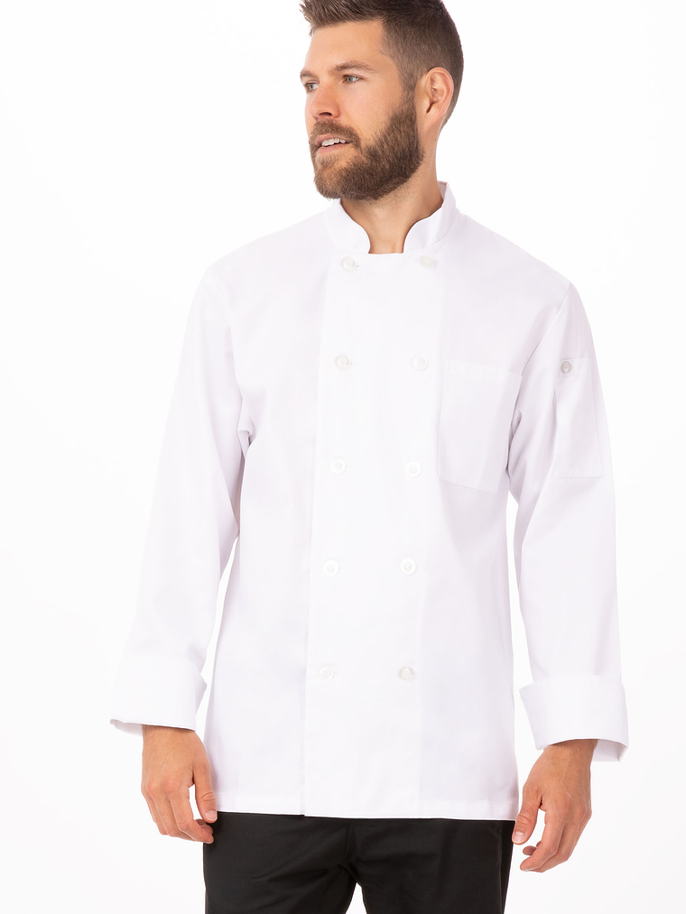Chaqueta Chef Works Unisex Le Mans Blanca 1