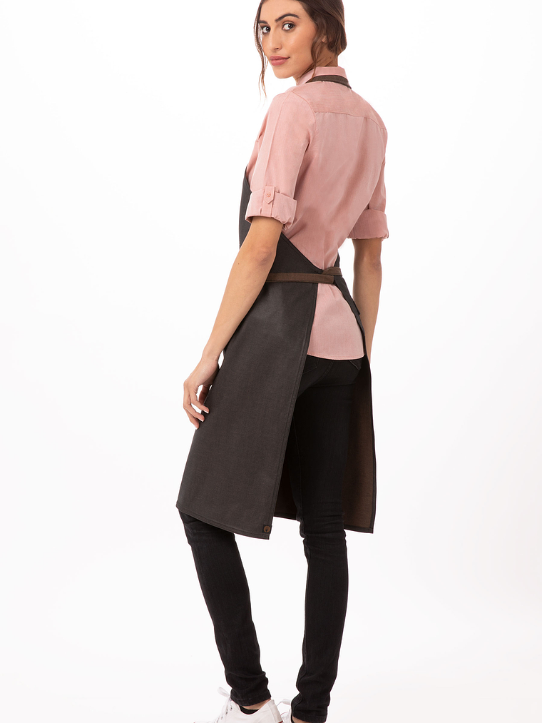 Pechera Chef Works Boulder BIB Negra C/Cafe 5