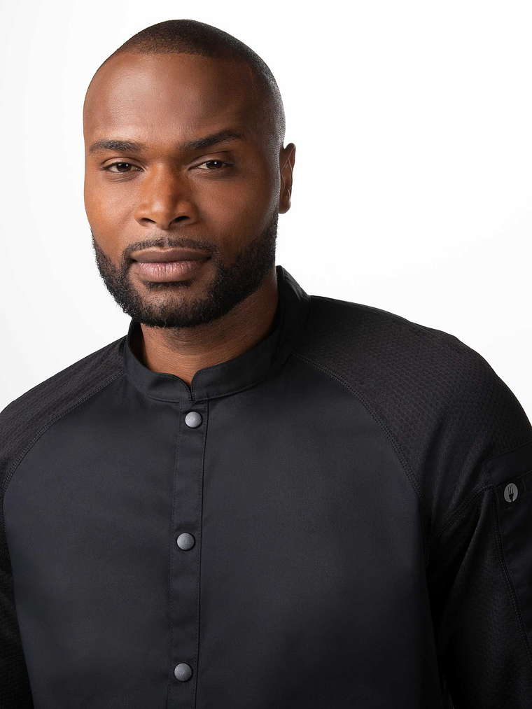 Chaqueta Chef Works Unisex Tulum Negra 3