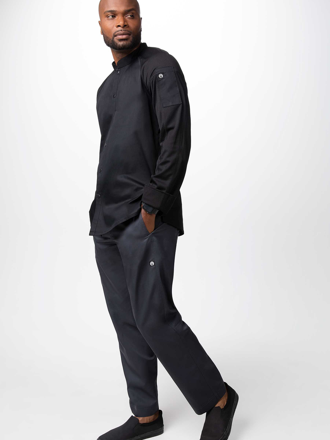 Chaqueta Chef Works Unisex Tulum Negra 5