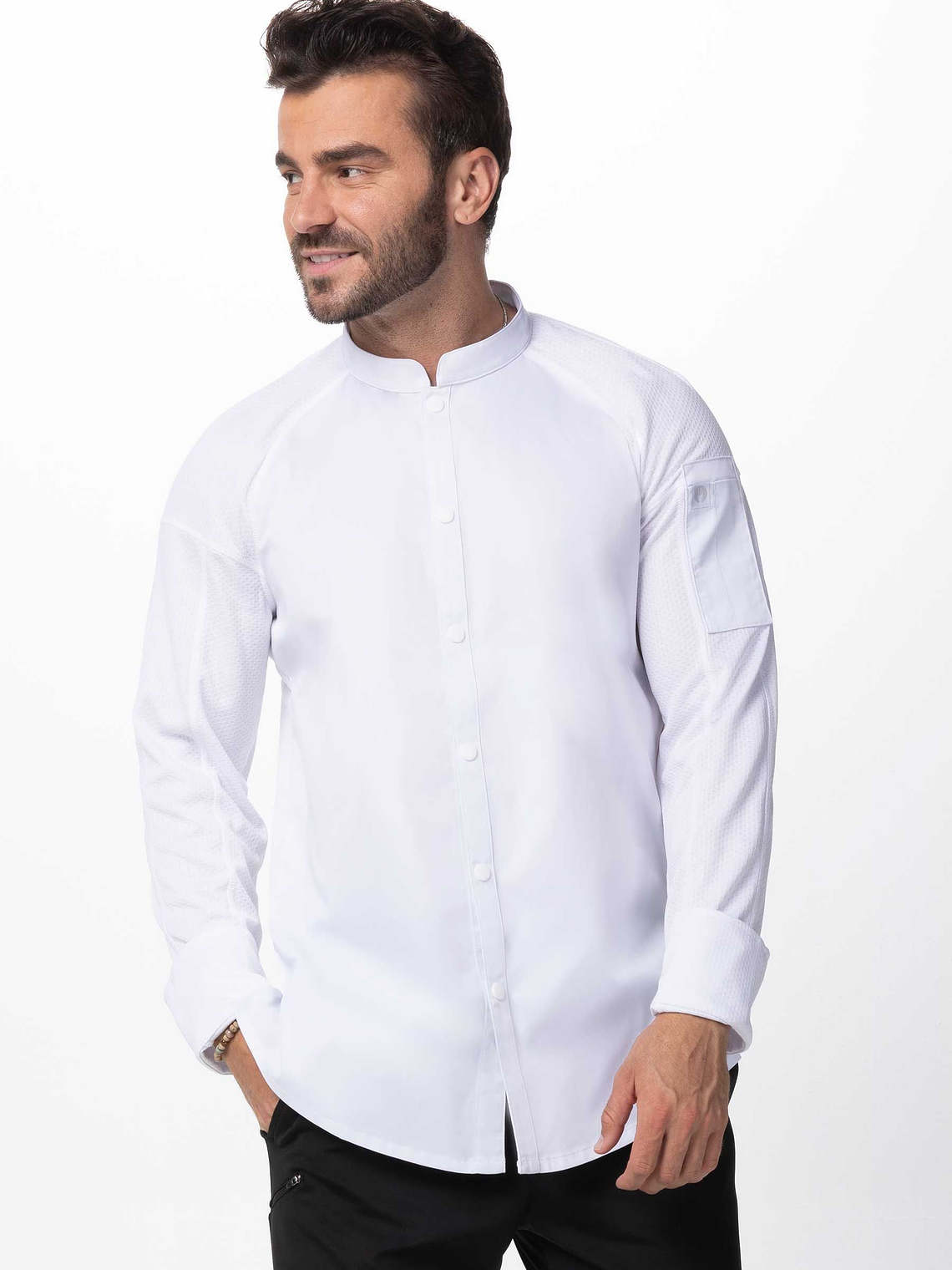 Chaqueta Chef Works Unisex Tulum Blanca 1