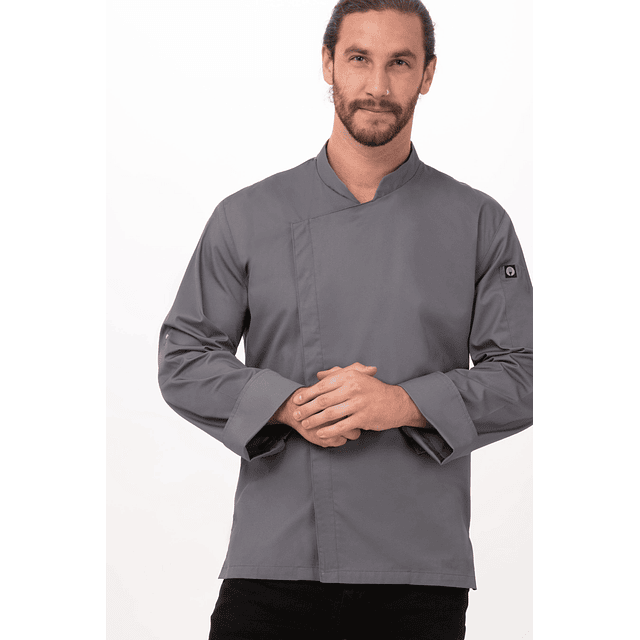 Chaqueta Chef Works Urban Unisex Lansing Gris