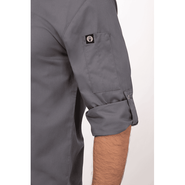 Chaqueta Chef Works Urban Unisex Lansing Gris