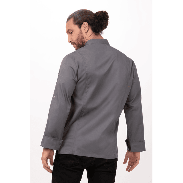 Chaqueta Chef Works Urban Unisex Lansing Gris