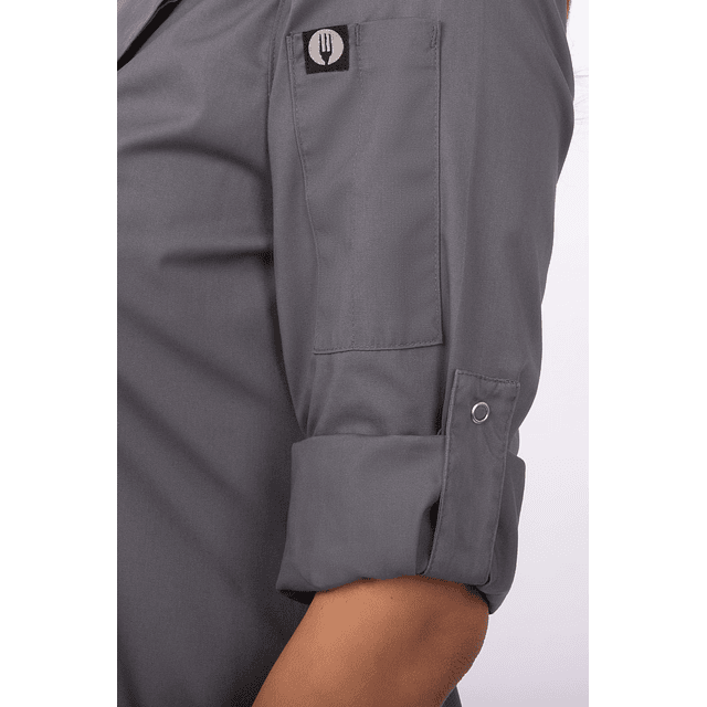 Chaqueta Chef Works Mujer Lansing Gris