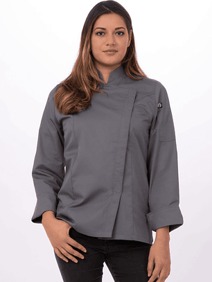 Chaqueta Chef Works Mujer Lansing Gris