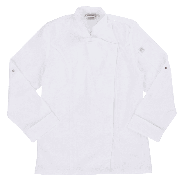 Chaqueta Chef Works Mujer Lansing Blanca