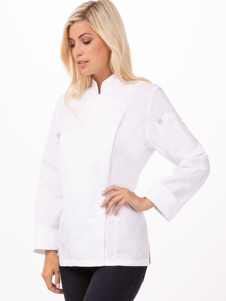 Chaqueta Chef Works Mujer Lansing Blanca 1