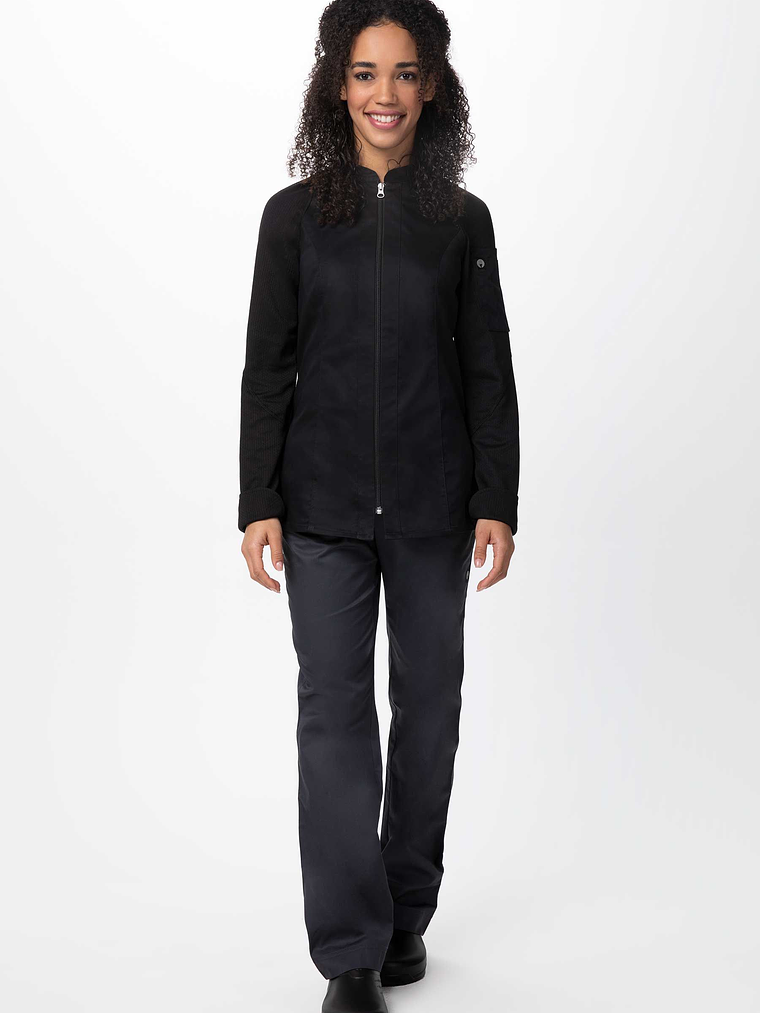Chaqueta Chef Works Mujer Nepal Negra  5
