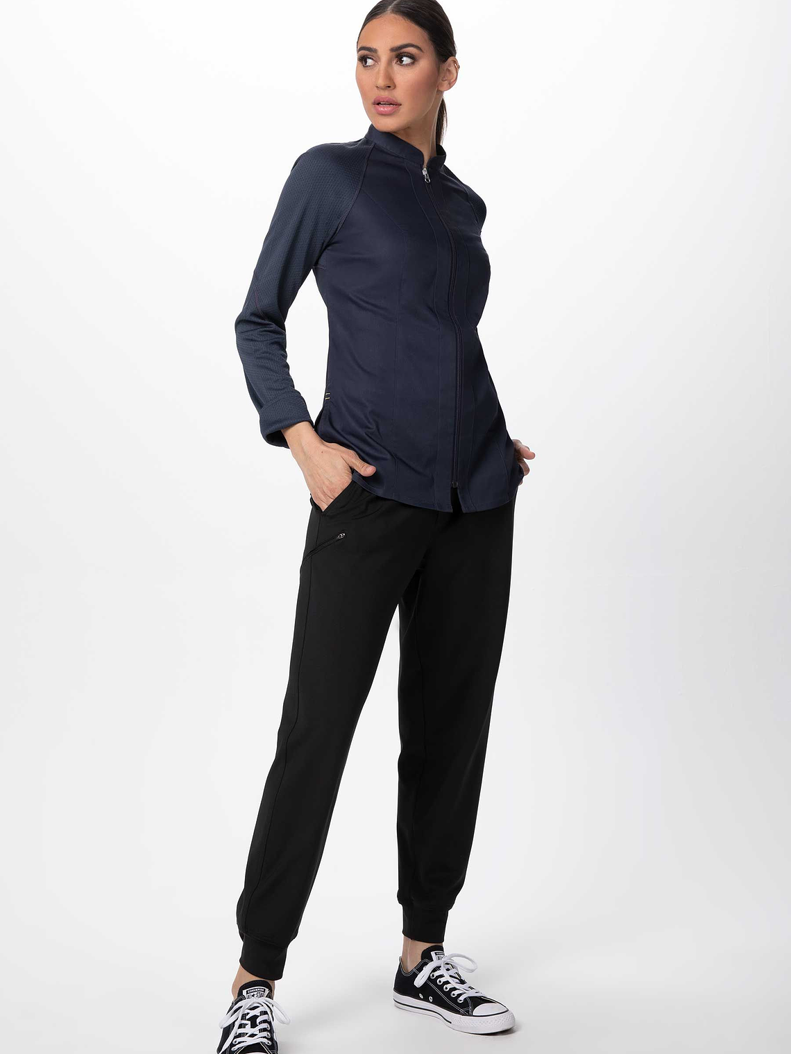 Chaqueta Chef Works Mujer Nepal Gris  5