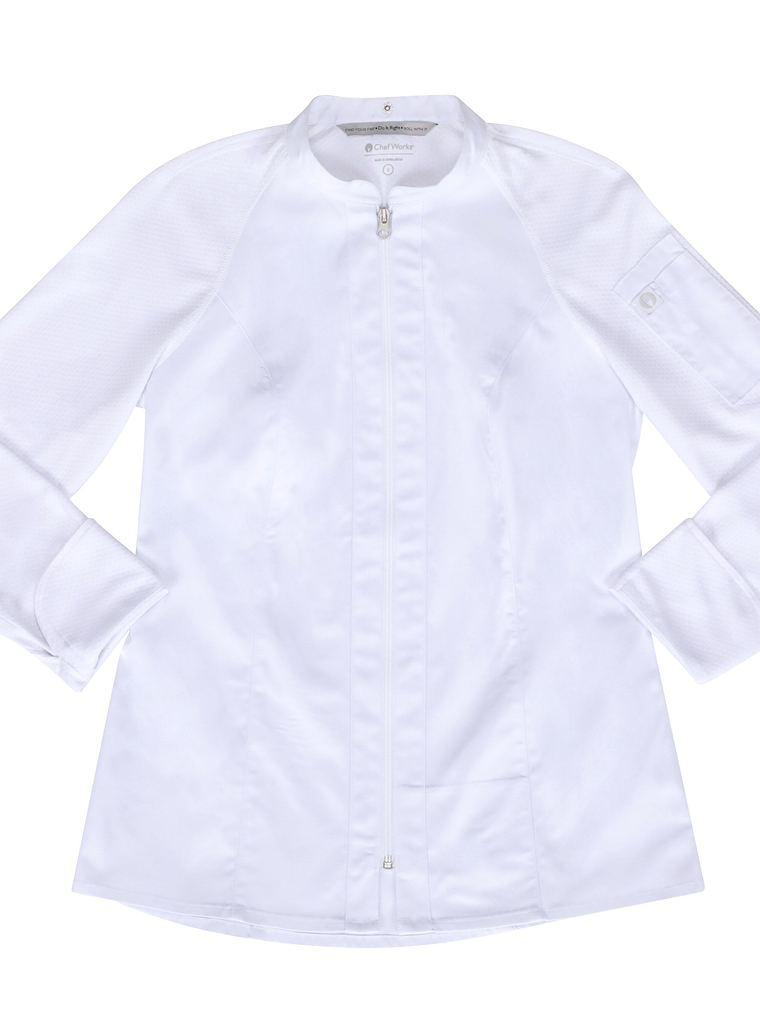Chaqueta Chef Works Mujer Nepal Blanca 7