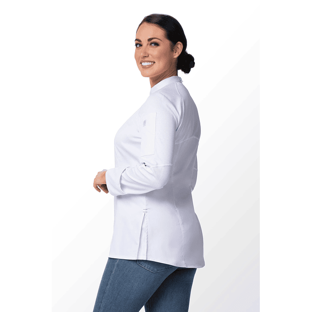 Chaqueta Chef Works Nepal Blanca Mujer