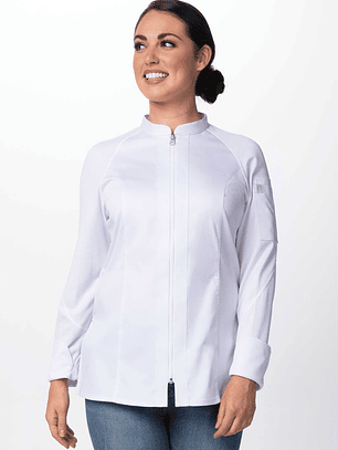 Chaqueta Chef Works Nepal Blanca Mujer