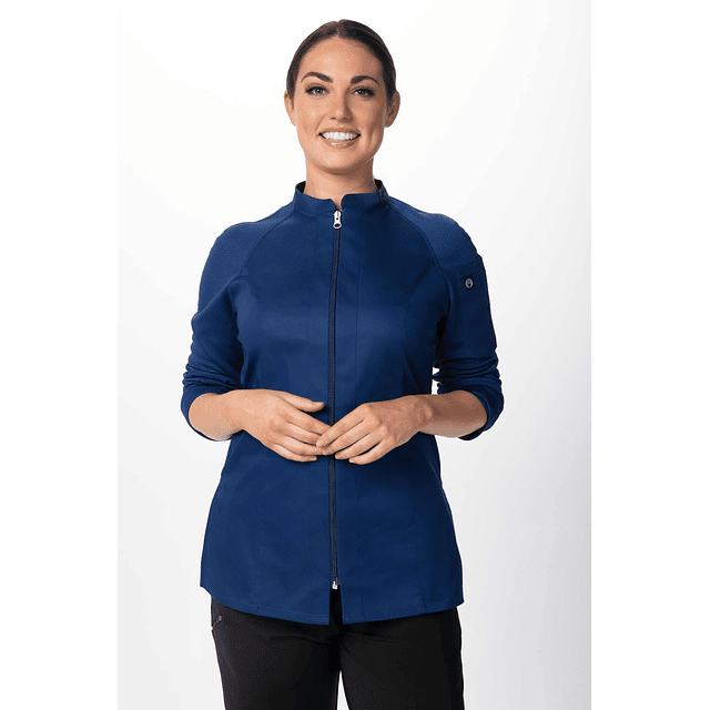 Chaqueta Chef Works Nepal Azul Mujer