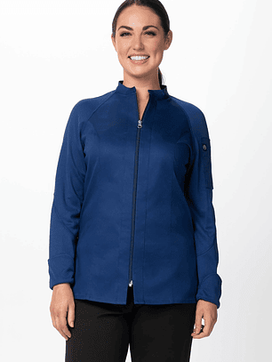 Chaqueta Chef Works Nepal Azul Mujer