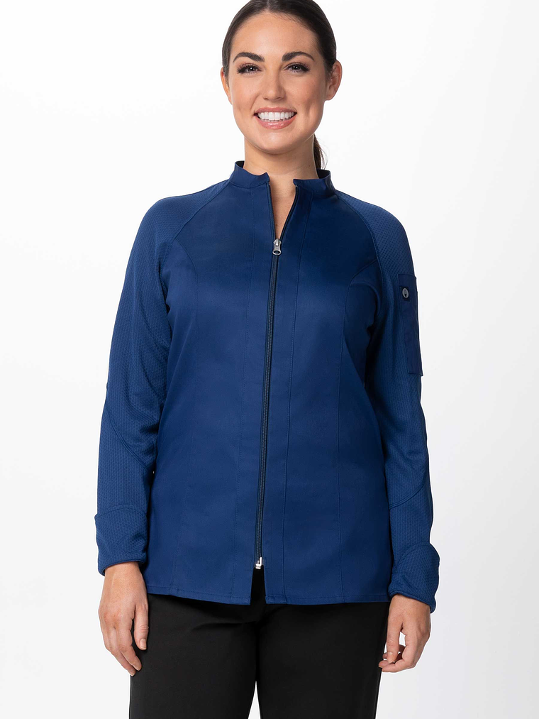Chaqueta Chef Works Mujer Nepal Azul 1
